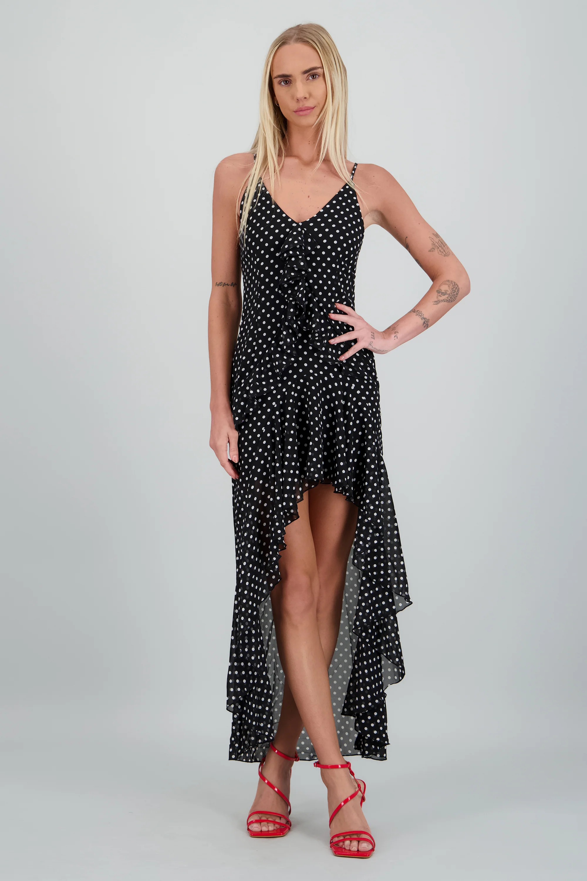 Vestido midi polkadots - Image 2