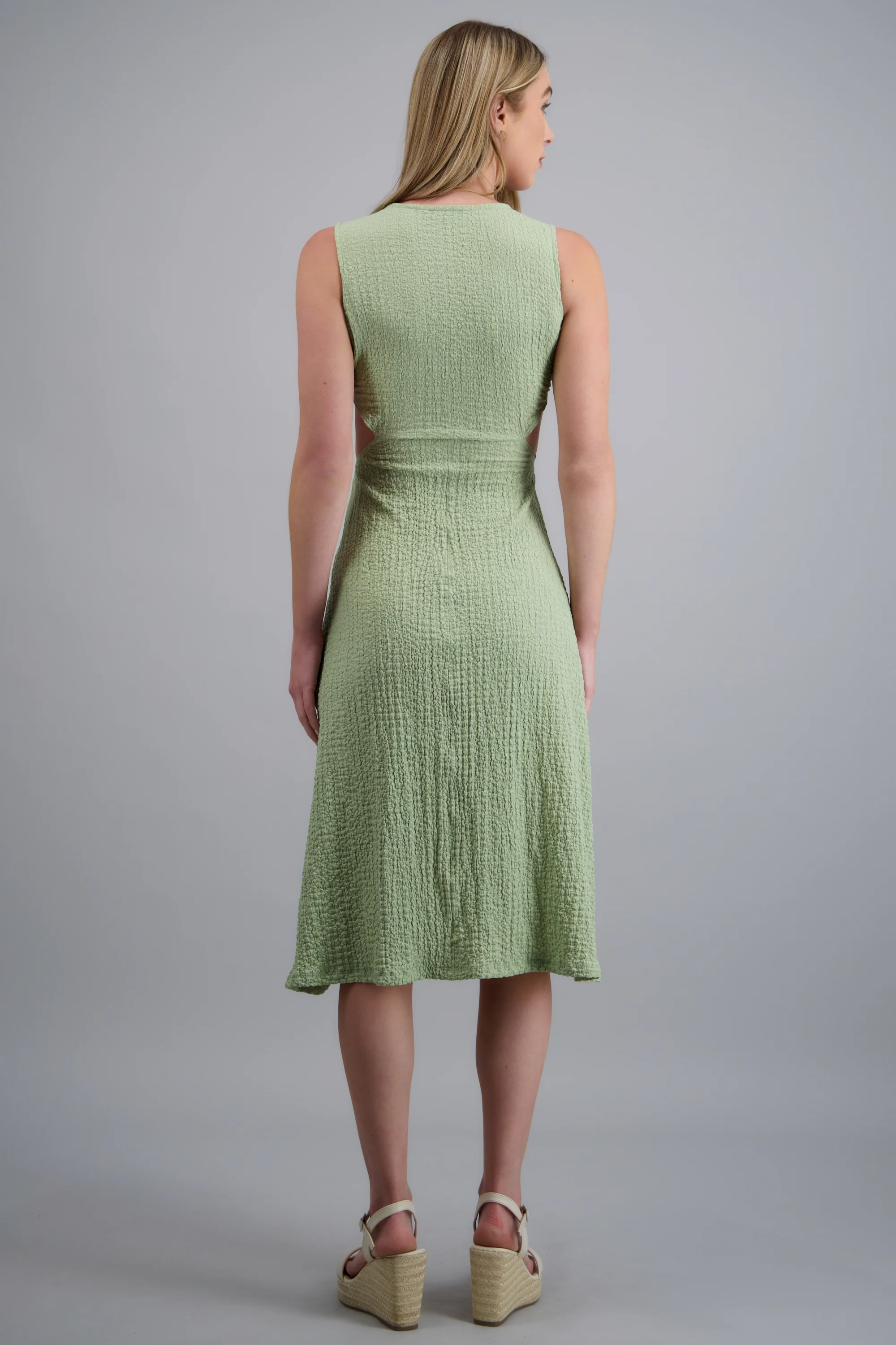 Vestido midi textura aro - Image 4
