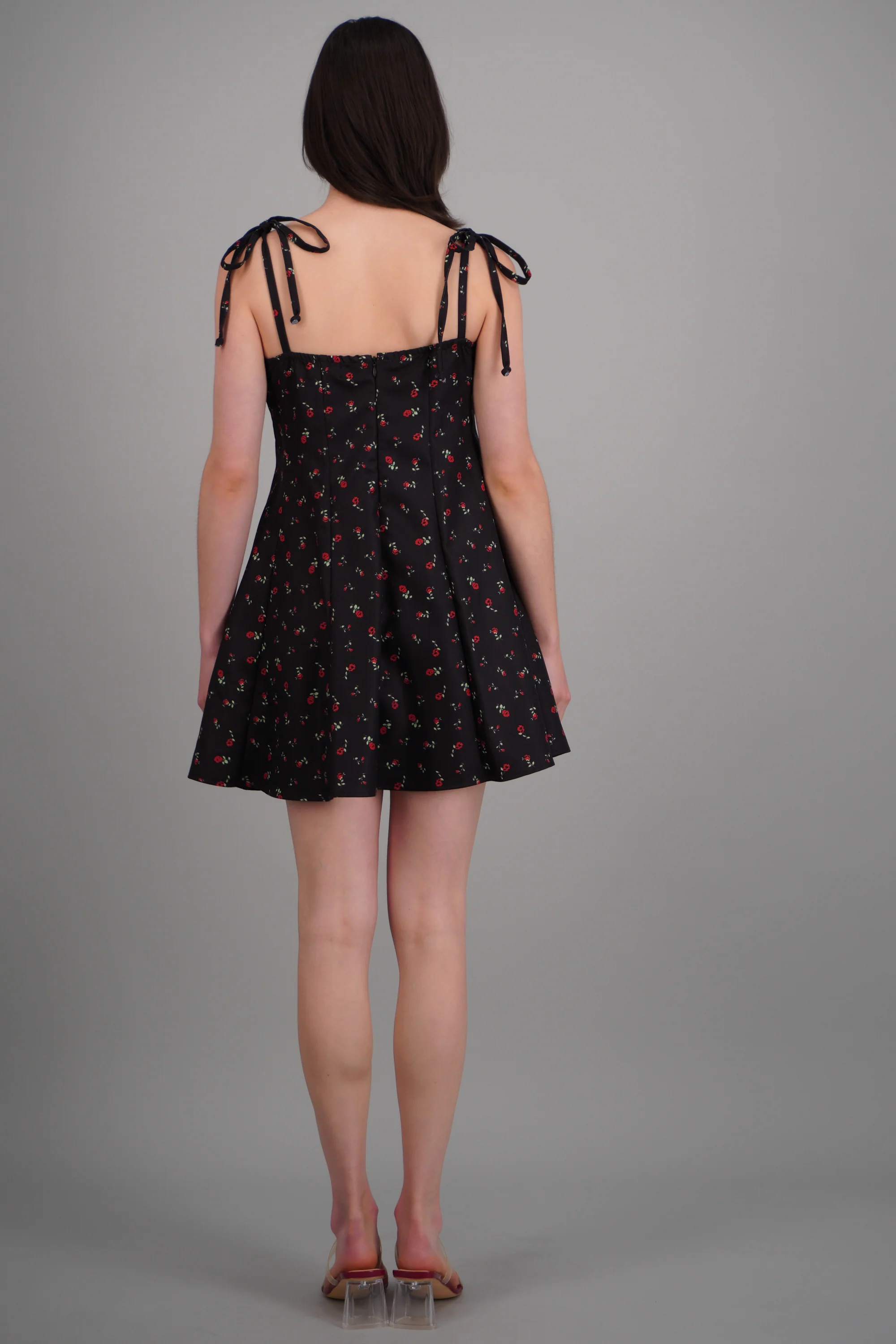 vestido mini ampon tirantes estampado - Image 4