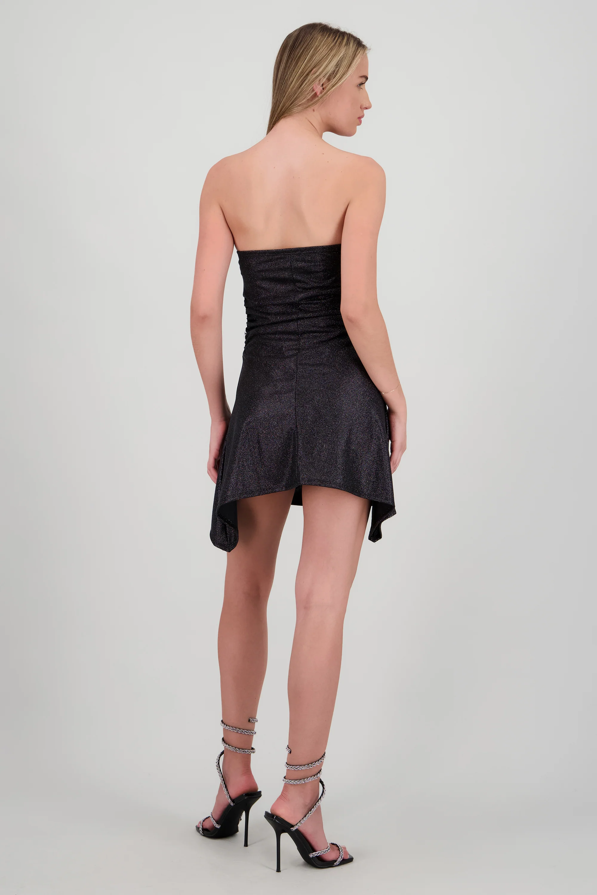 Vestido mini brillos liso - Image 4