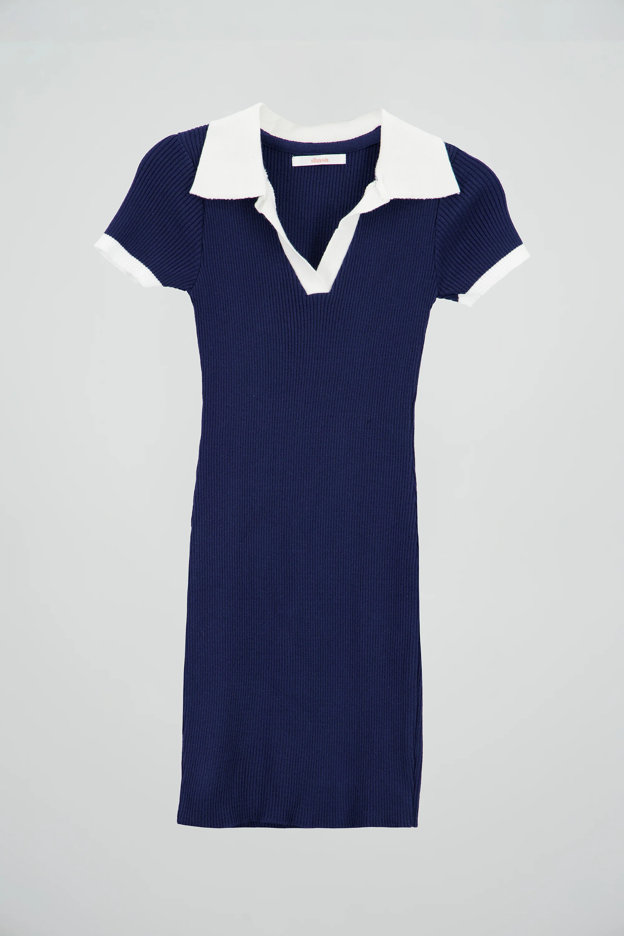 Vestido mini con cuello polo - Image 6