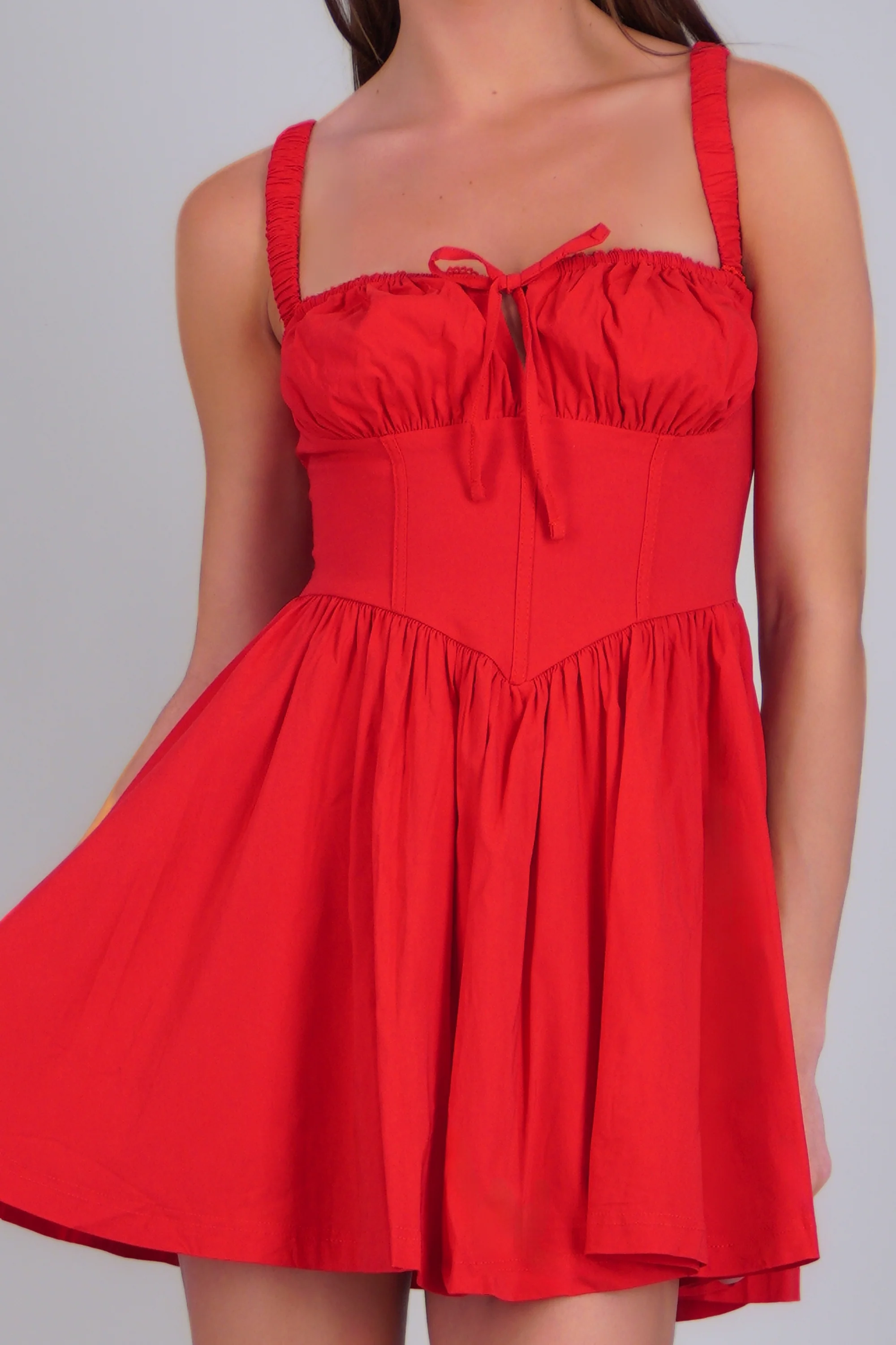 Vestido mini corset liso - Image 5