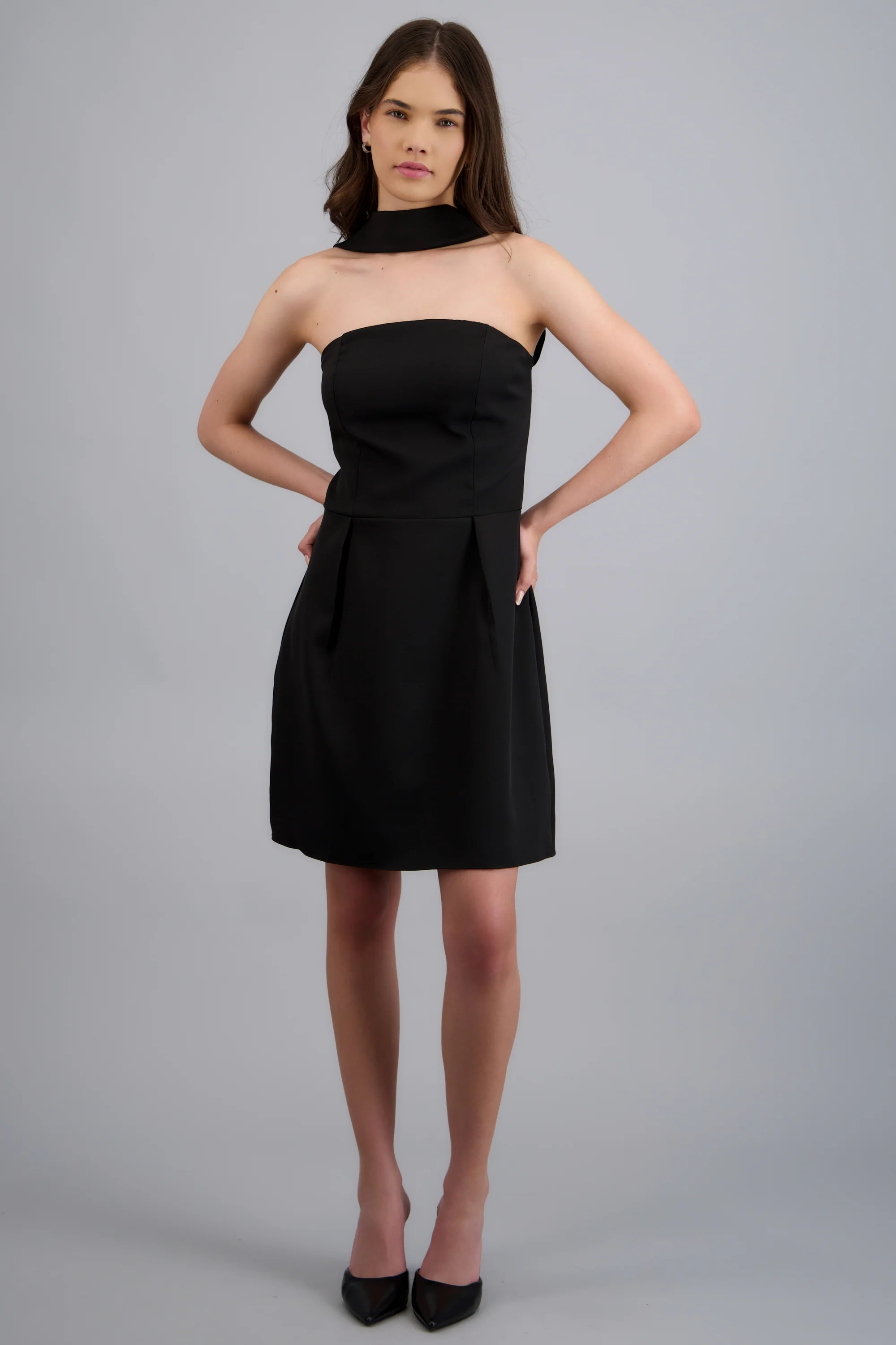 Vestido mini detalle cuello - Image 3
