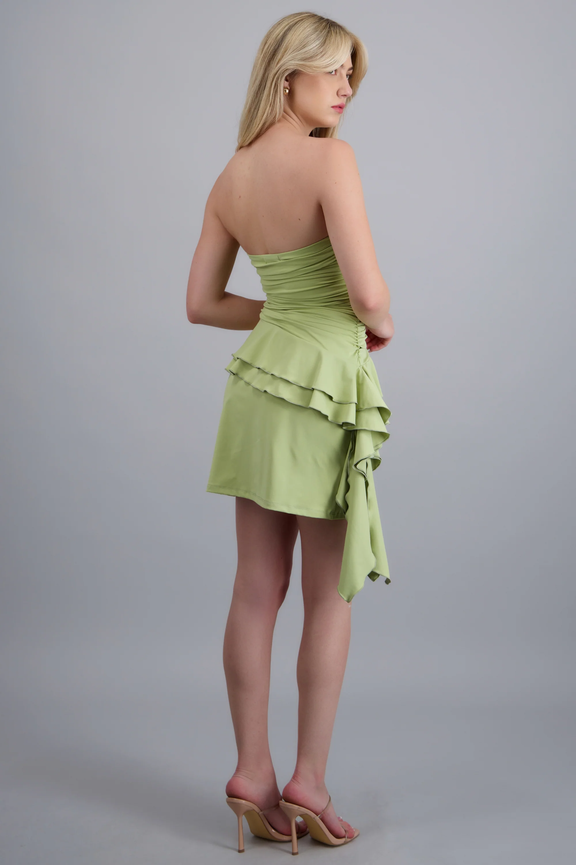 Vestido mini drapeado olanes - Image 4