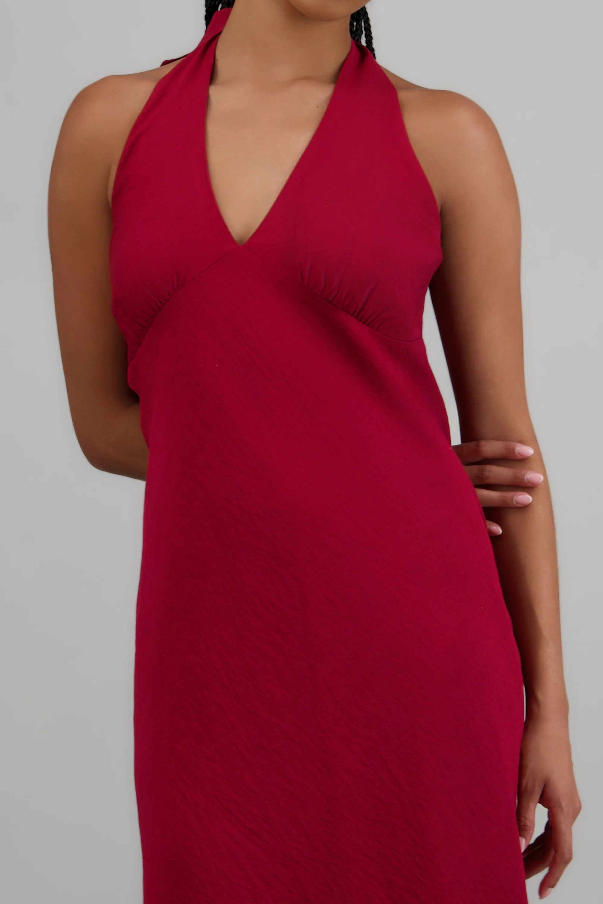 Vestido mini halter detalle encaje - Image 5