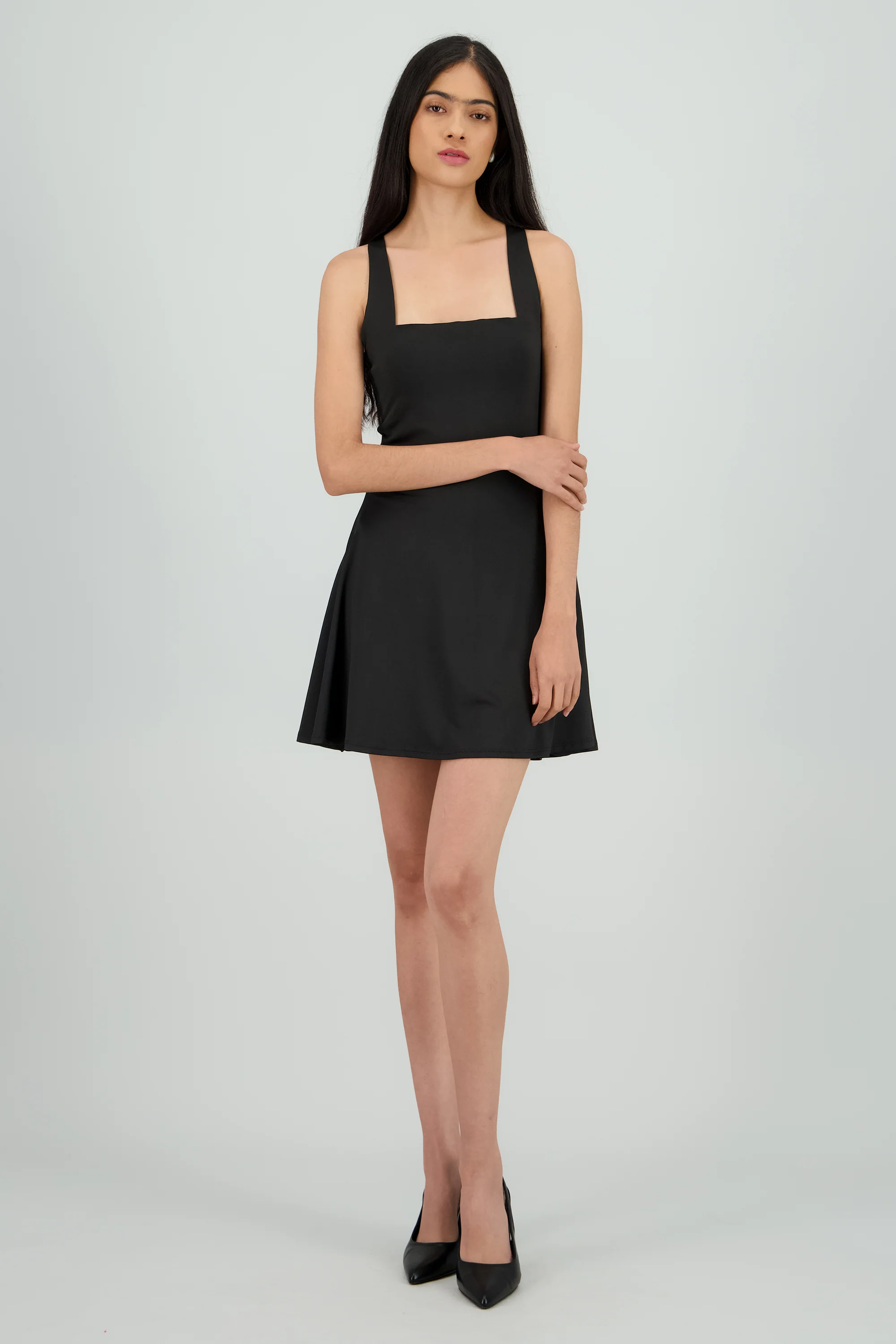Vestido mini liso - Image 3