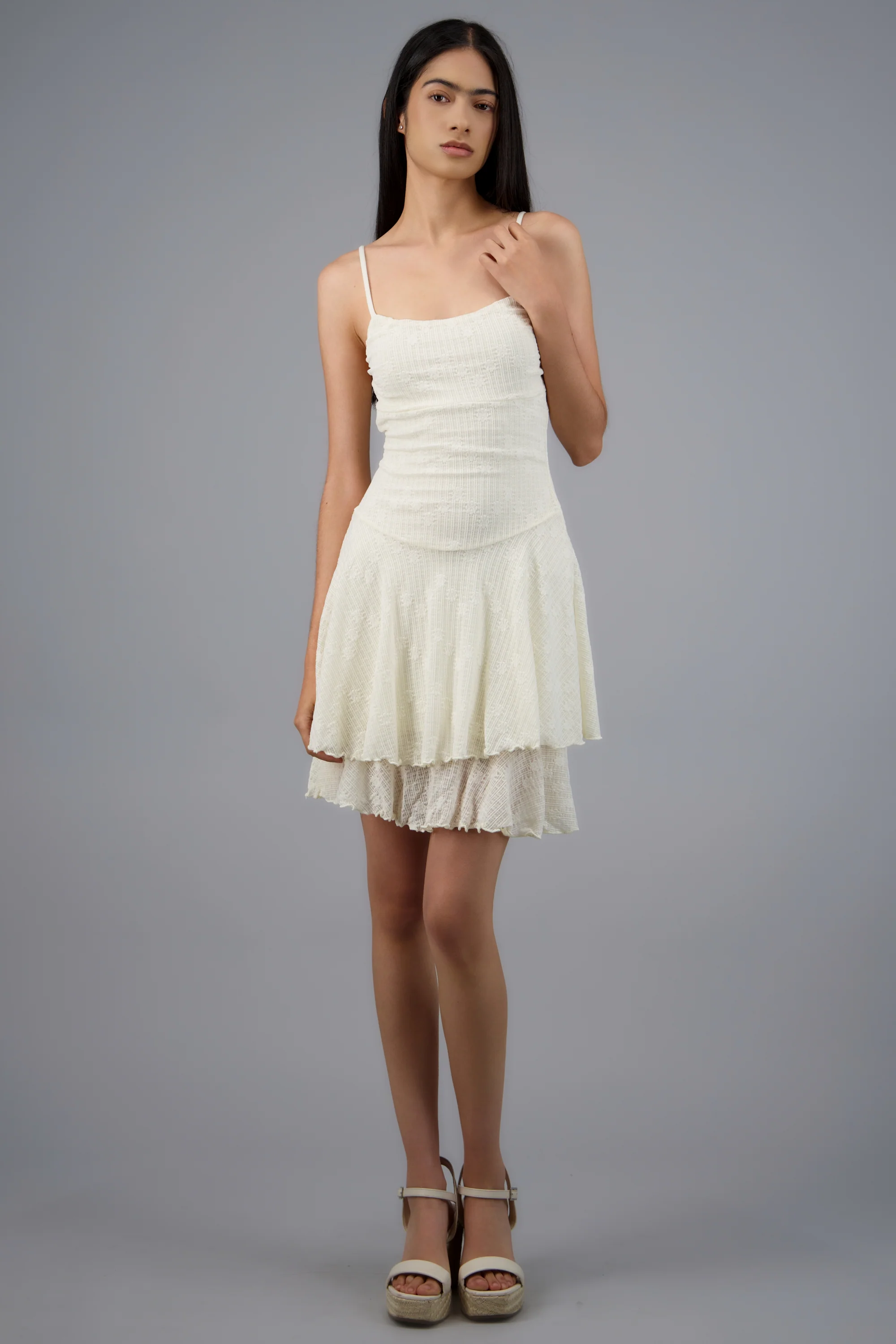 Vestido mini olanes encaje - Image 3