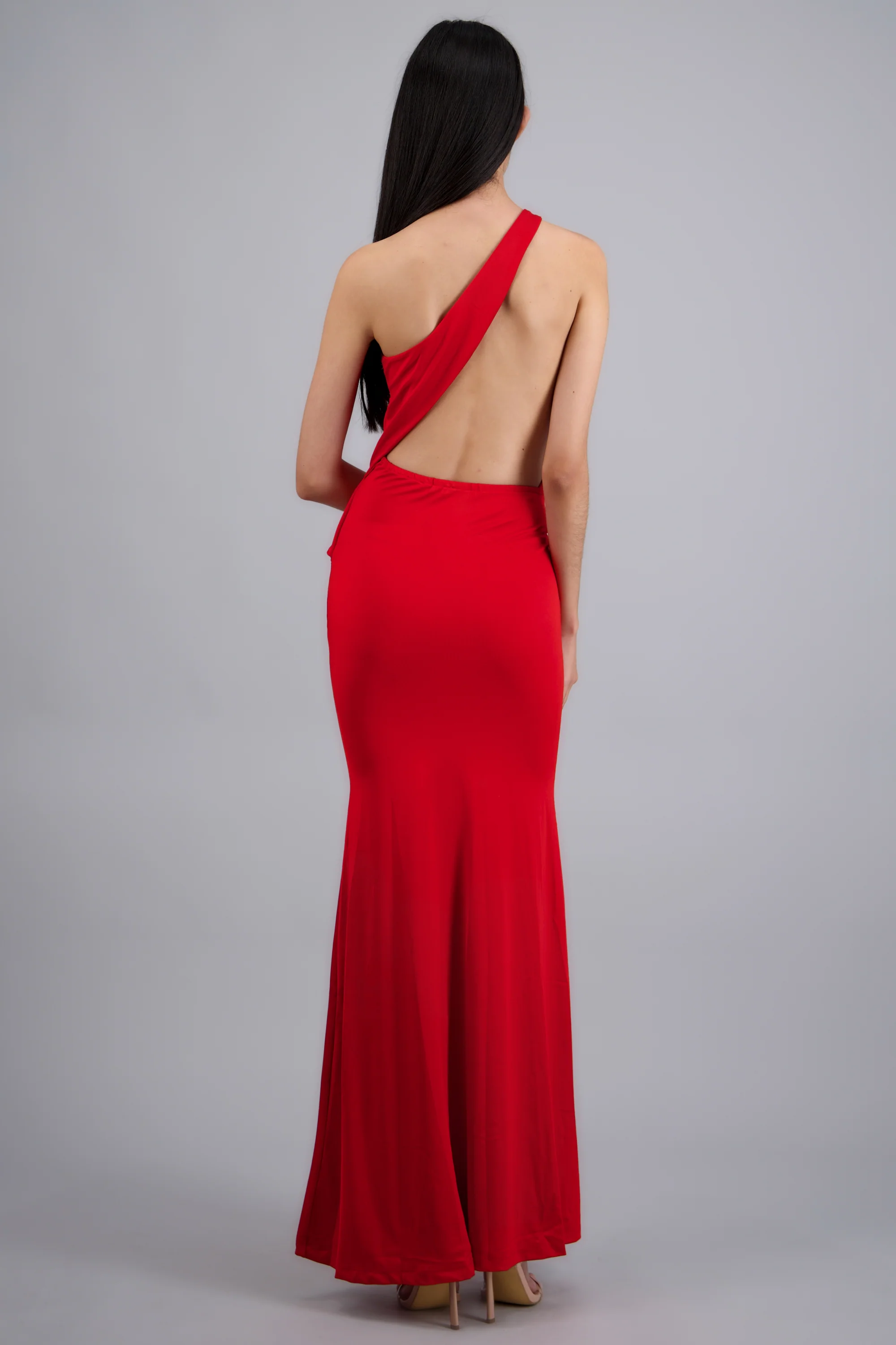 Vestido one shoulder liso - Image 4