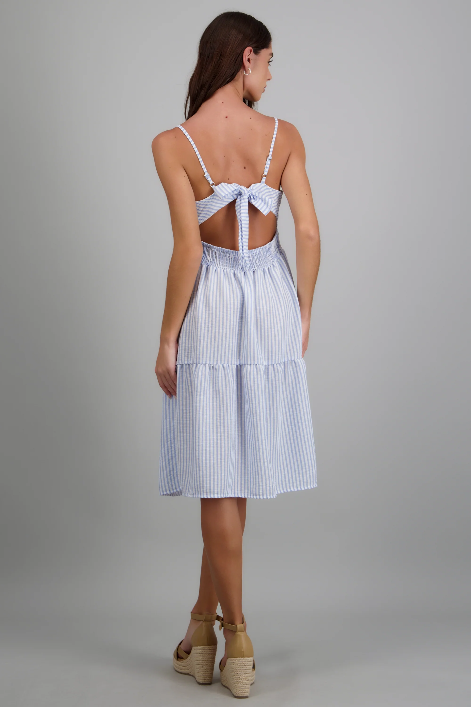 Vestido rayado tirantes - Image 4