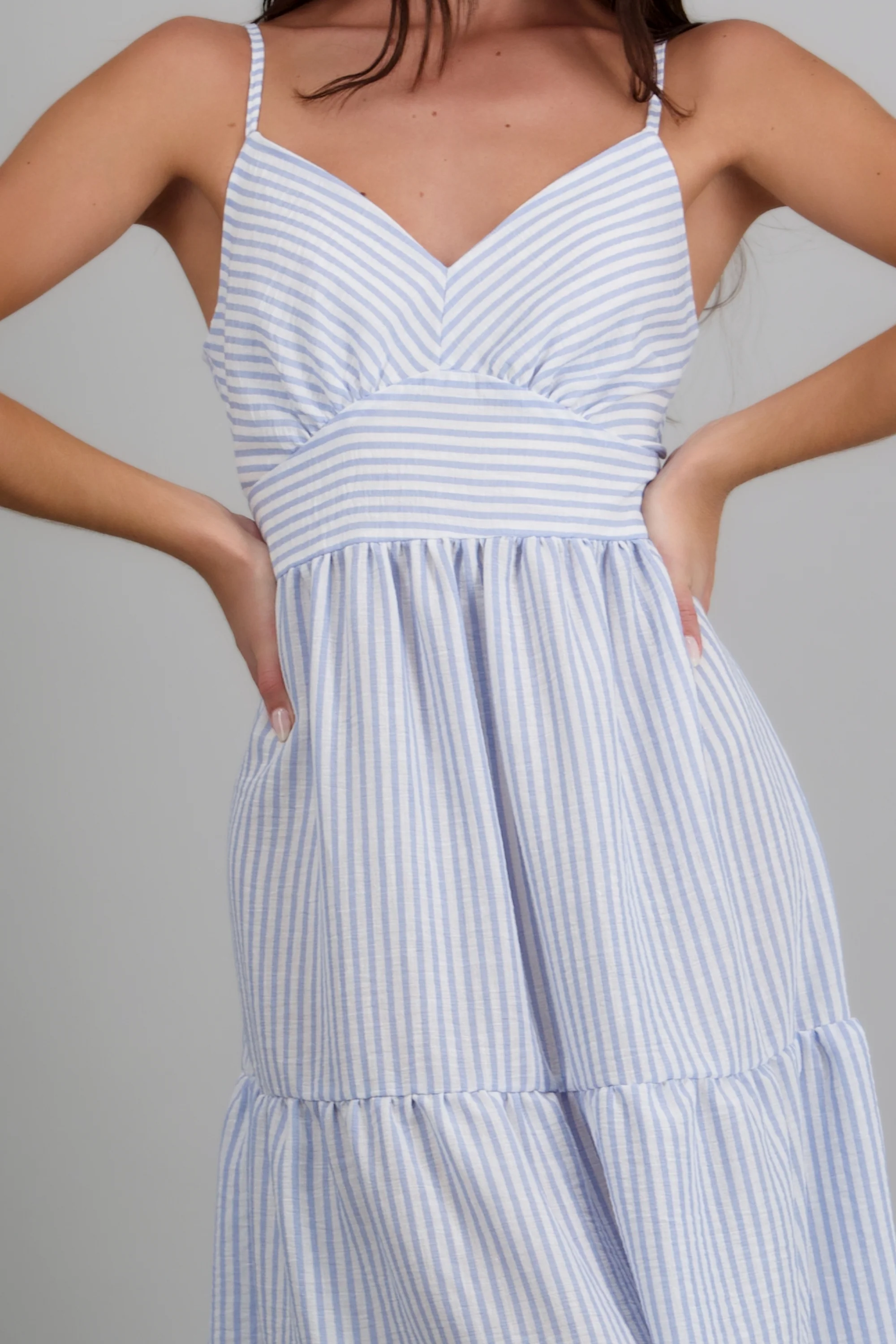 Vestido rayado tirantes - Image 5