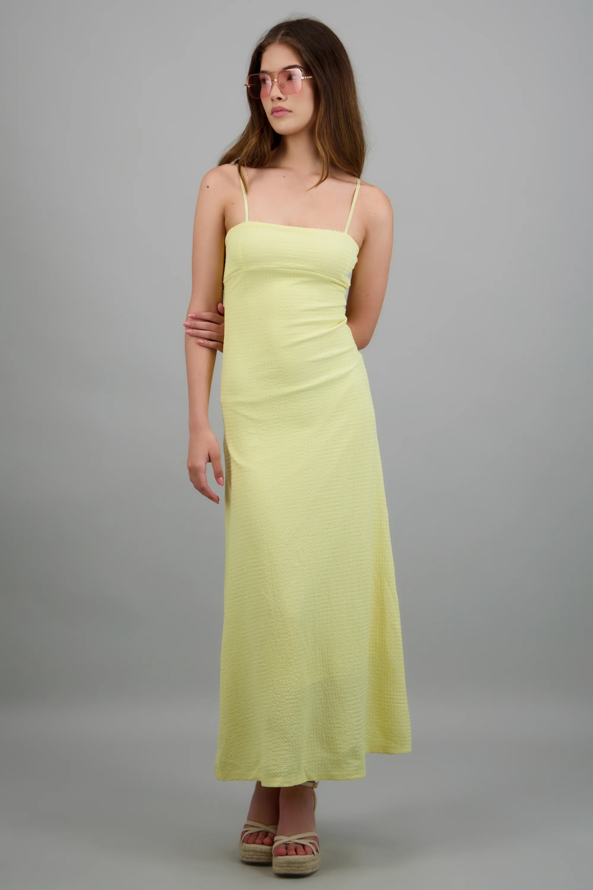Vestido textura liso