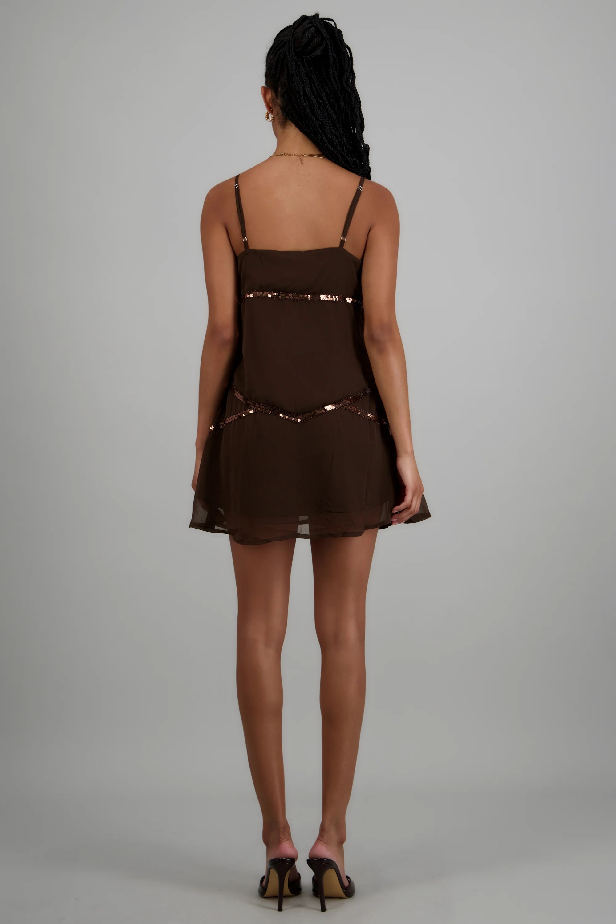 Vestido tirantes detalle lentejuela - Image 4