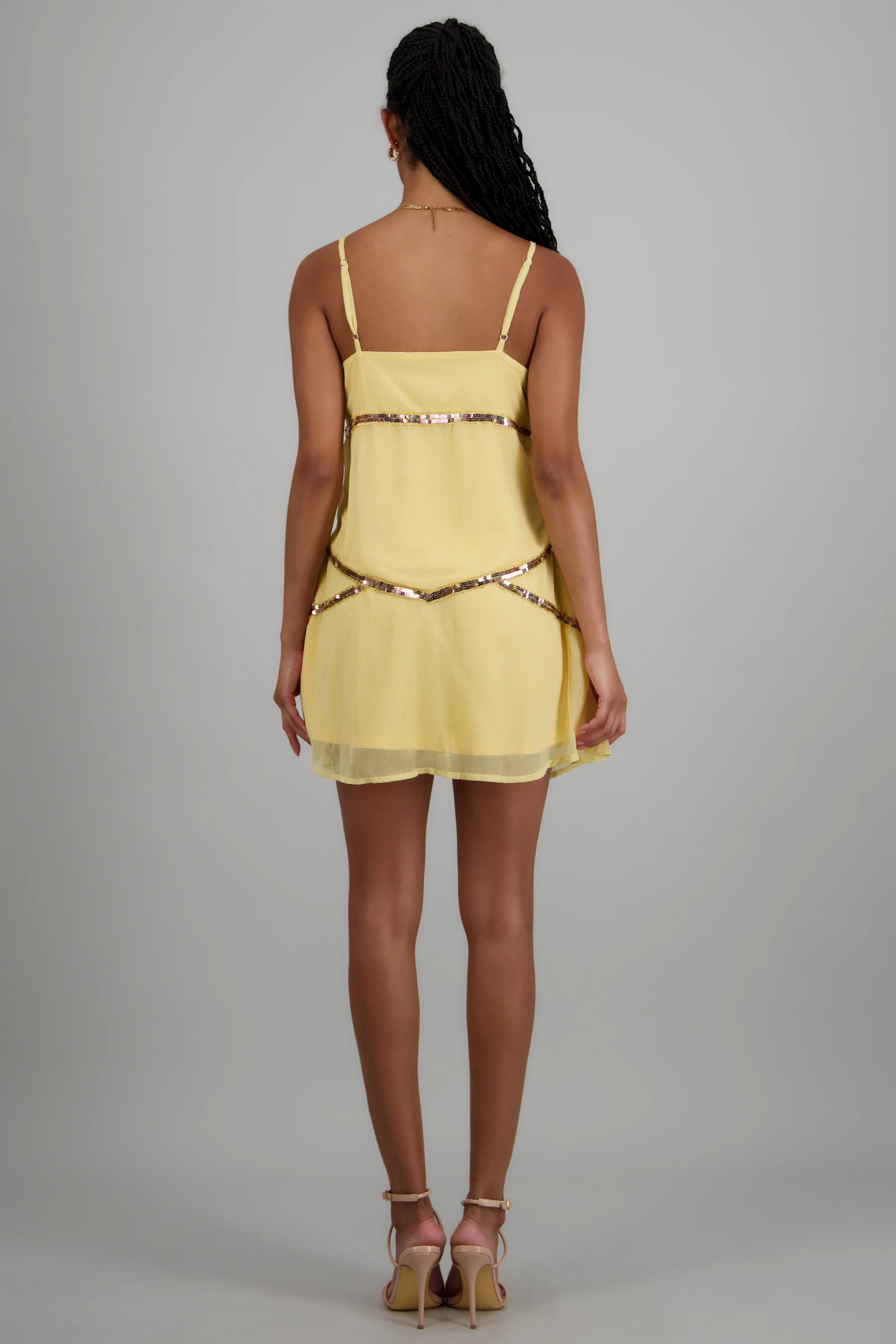Vestido tirantes detalle lentejuela - Image 4