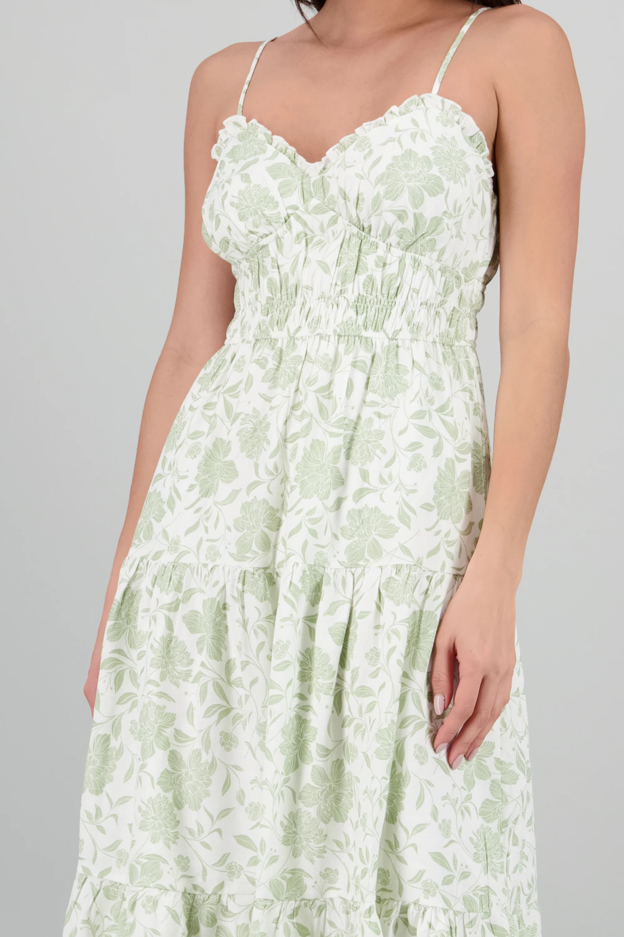 Vestido tirantes maxi estampado flores - Image 5