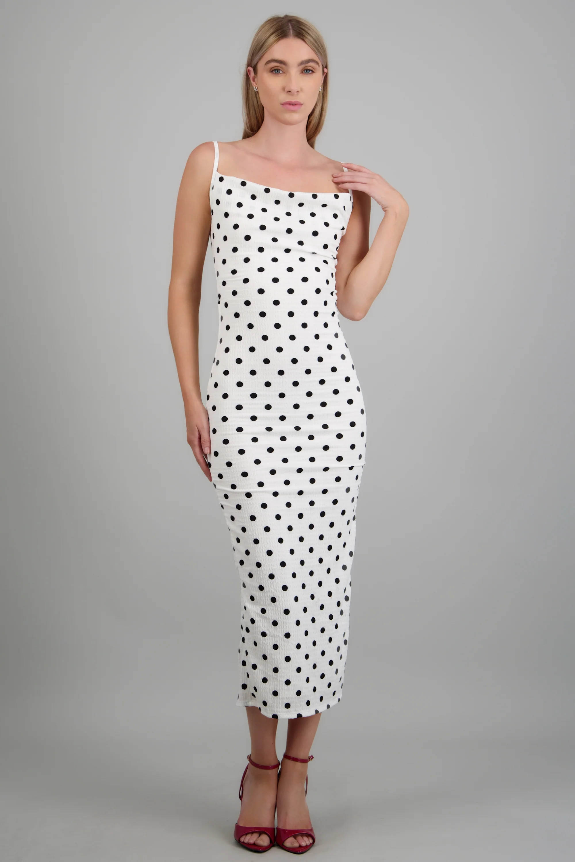 Vestido tirantes polka dots - Image 2